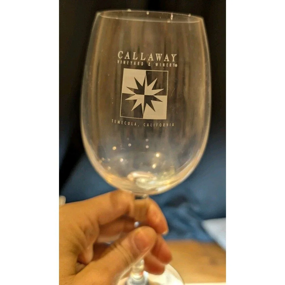 Collectible Callaway Vineyard & Winery Glass. Located in Temecula, CALIFORNIA